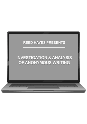 Investigation & Analysis of Anonymous Writing