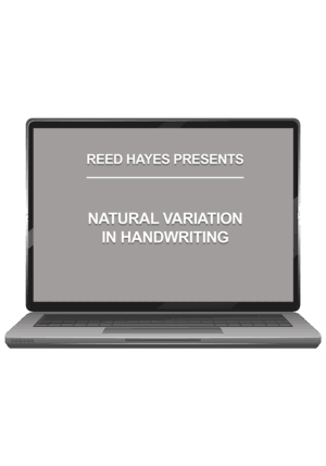 Natural Variation In Handwriting
